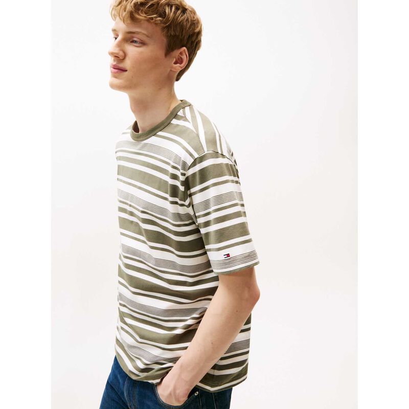 Tommy Hilfiger Cotton Modal Stripe Tee image number 2